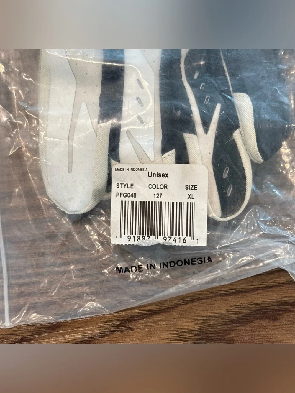 Size XL Nike Vapor Jet 5.0 FG Hydragrip Receiver Gloves White/Black PGF048